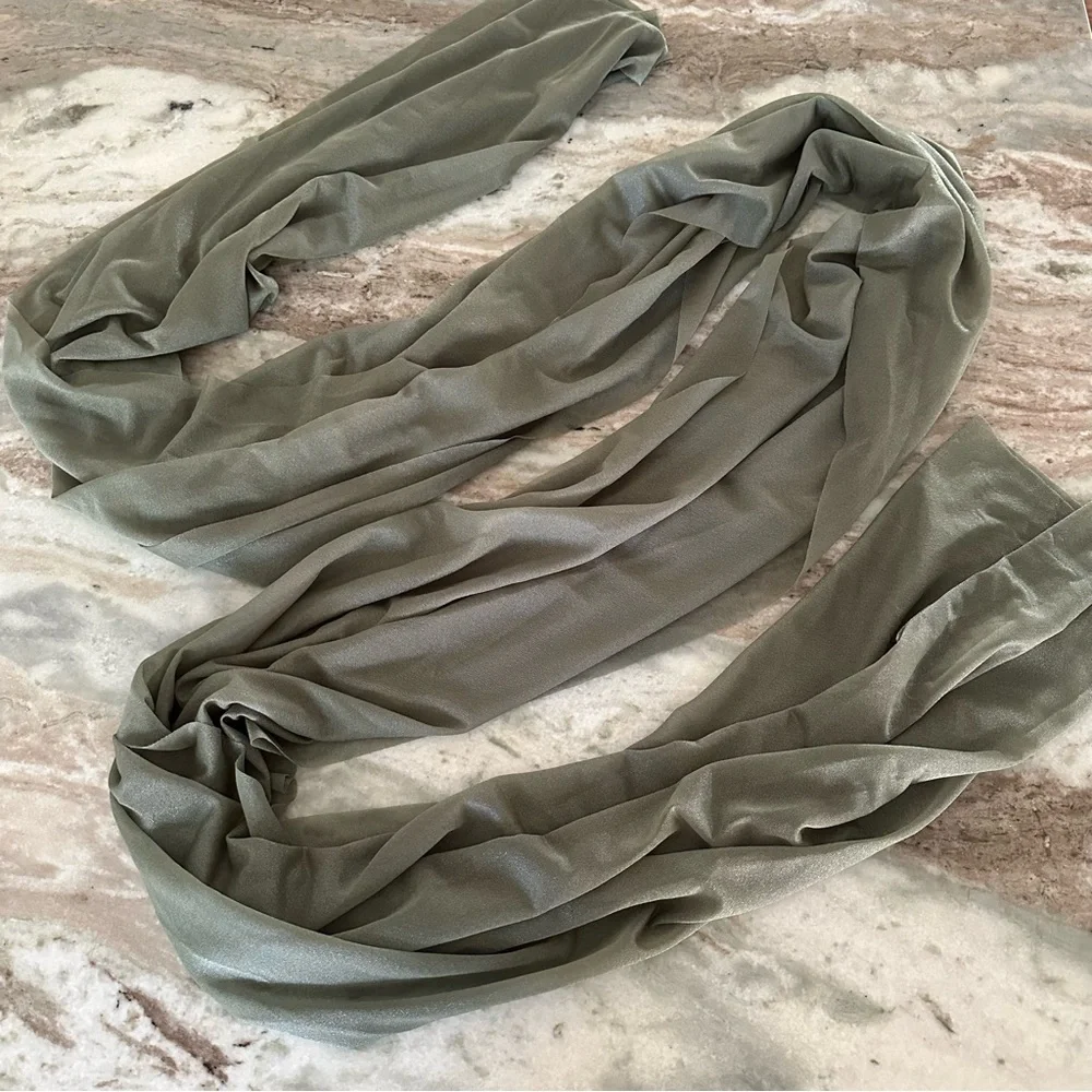Sage Green 10ft Shimmer Table Runner